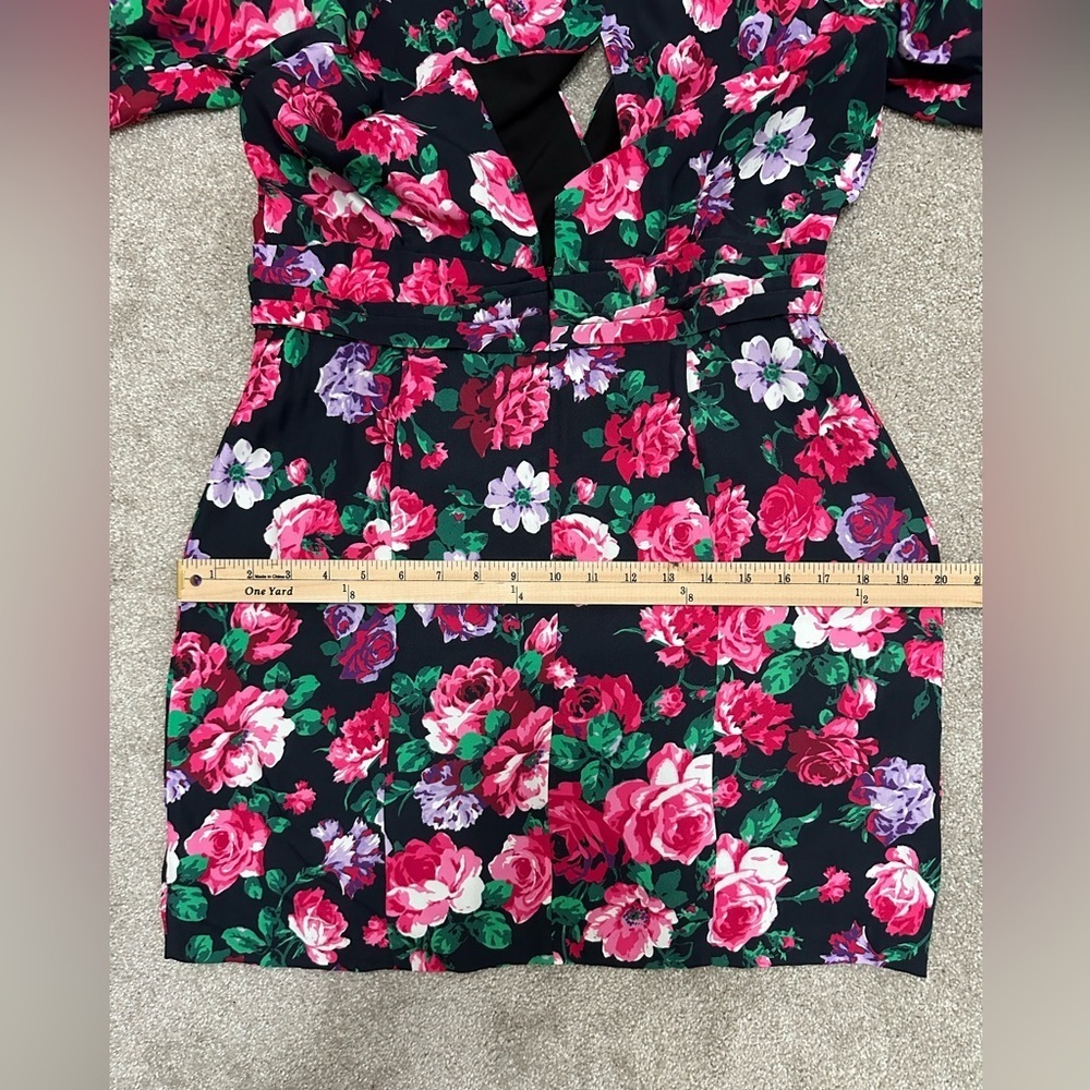 Ronny Kobo Floral Mini Dress w Open Back - size Medium - NWT - Cocktail / Formal - Picture 7 of 16